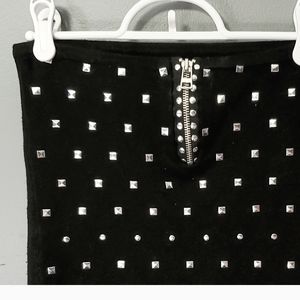 Black Studded Tube Top
